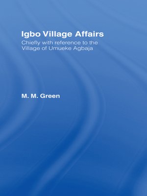 cover image of Igbo Village Affairs